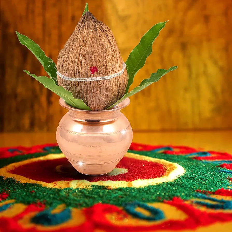 Handmade 100% Copper Lota | Tambe Ka Lota for Drinking Water | Kalash for Pooja - 200ml